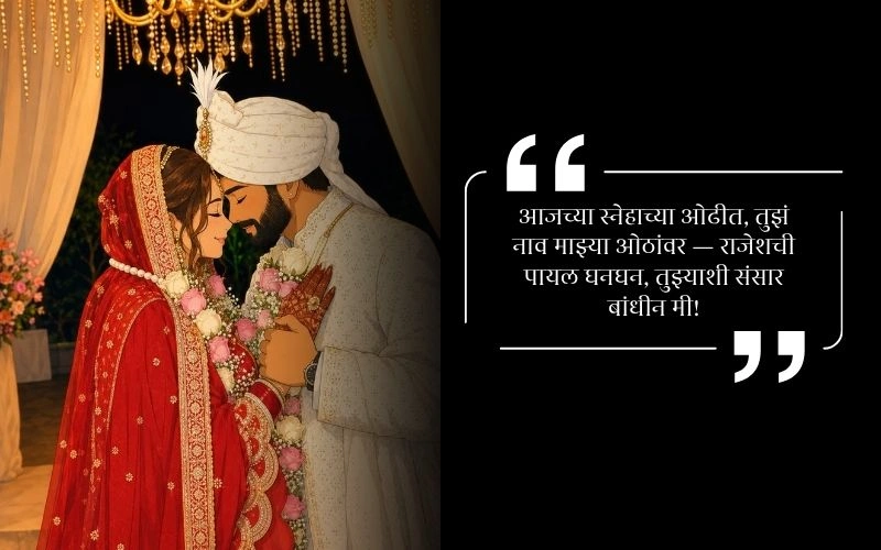 Romantic Ukhane in Marathi for Male