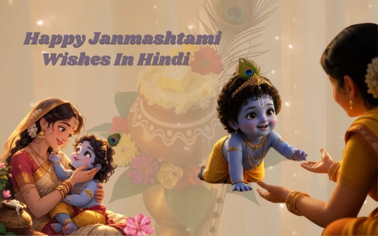 Happy Janmashtami Wishes In Hindi – Blessings for Krishna Janmashtami Happy Janmashtami Wishes In Hindi