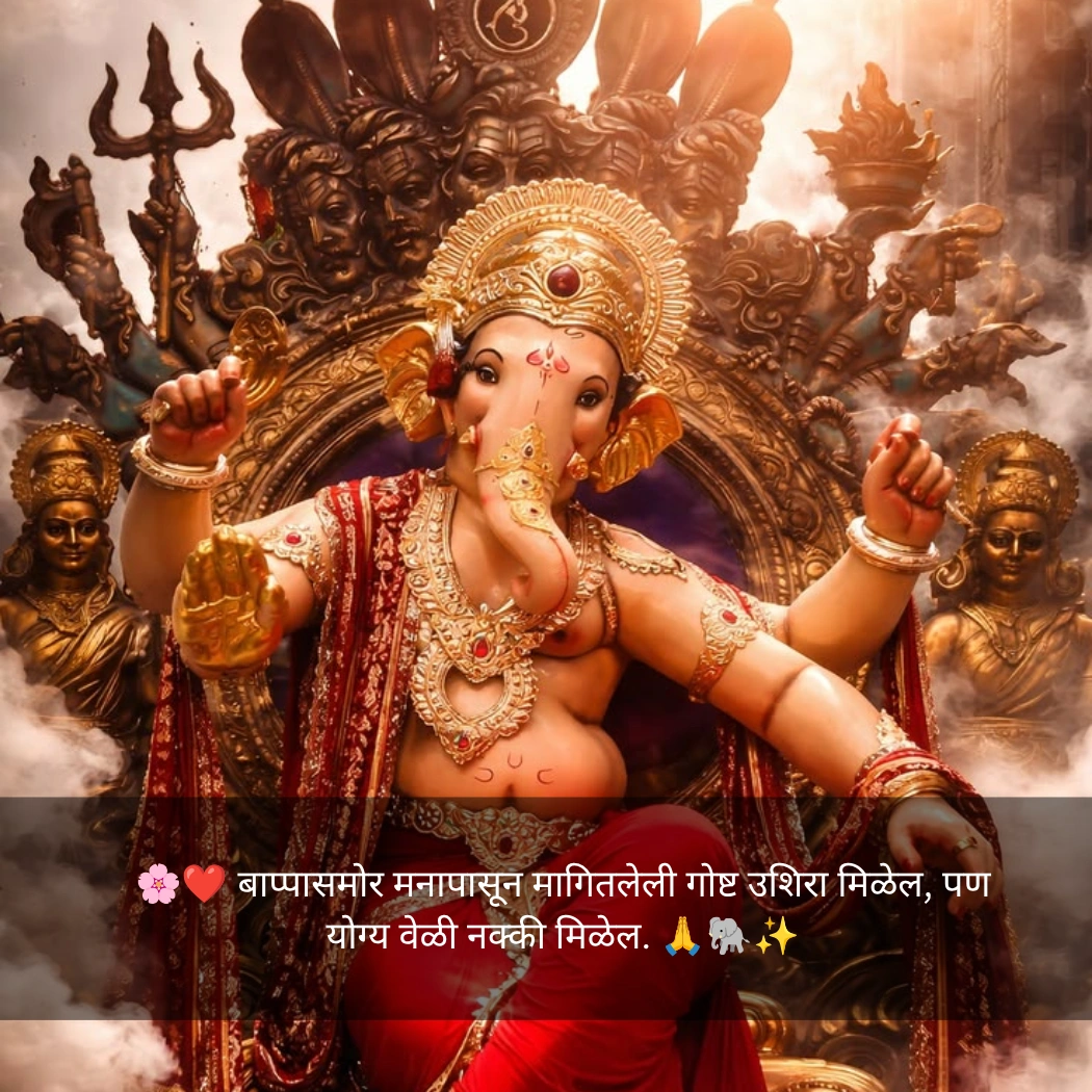 Ganpati Bappa Caption In Marathi For Instagram